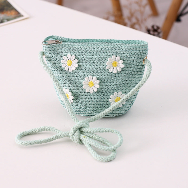 Wholesale Straw Ribbon Flower Sun Visor Set